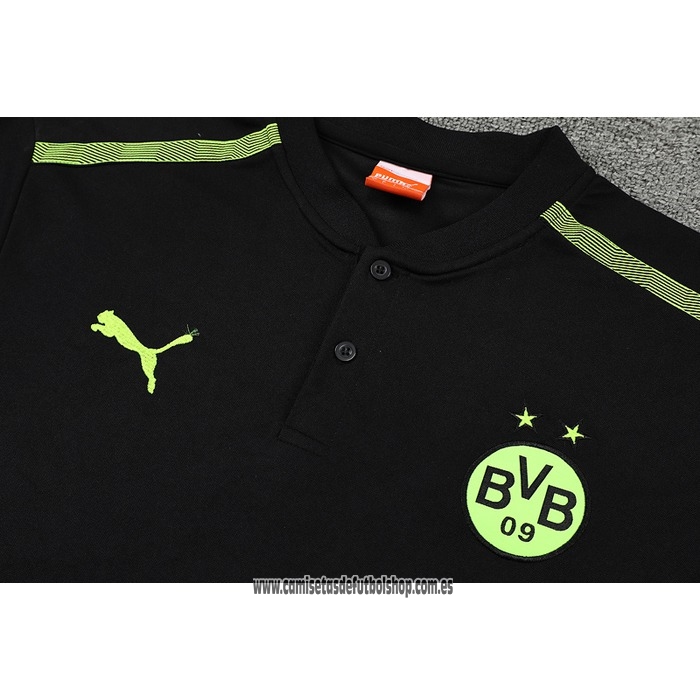 Camiseta Polo del Borussia Dortmund 22-23 Negro